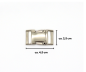 Preview: Halsband mit Metallschnalle, 2,5 cm